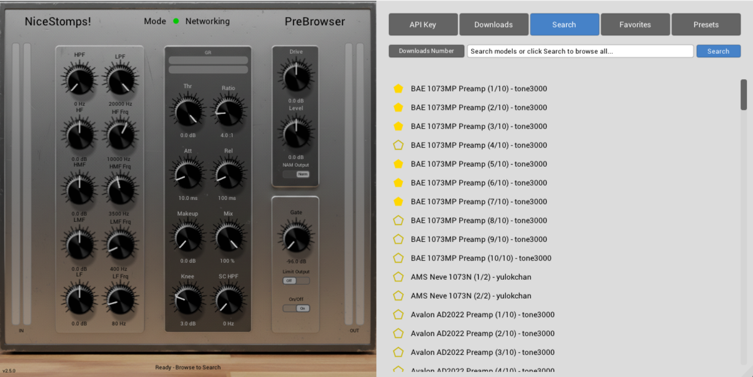 PreBrowser Interface